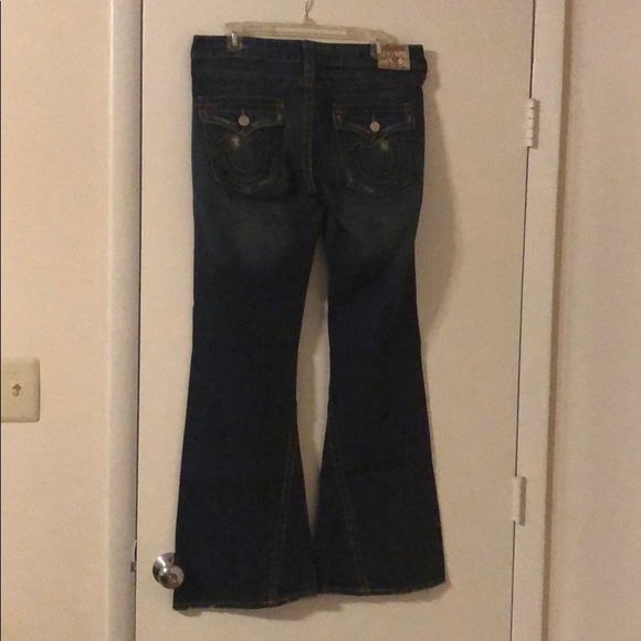 True Religion Distressed Dark Jeans SZ 31 - Picture 2 of 6